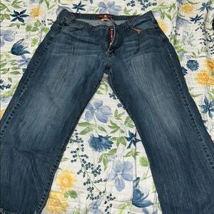 Lucky Brand Blue Relaxed Jeans with Vintage Fading